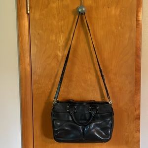 Black leather rag & bone medium Pilot purse